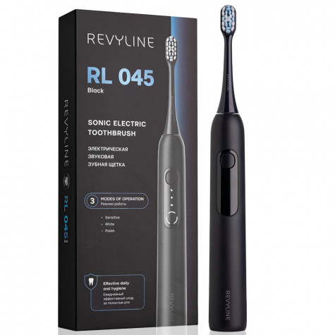Электрическая звуковая зубная щётка Revyline RL 045 Black