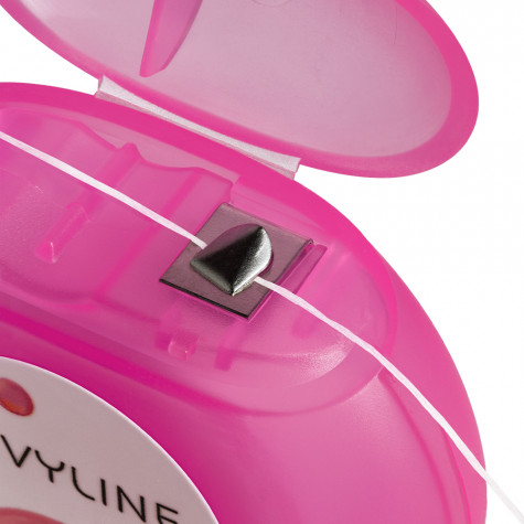 Зубная нить Revyline полиэстер, вощеная, Bubble Gum, с фтором и бамбуковым углем 30 м